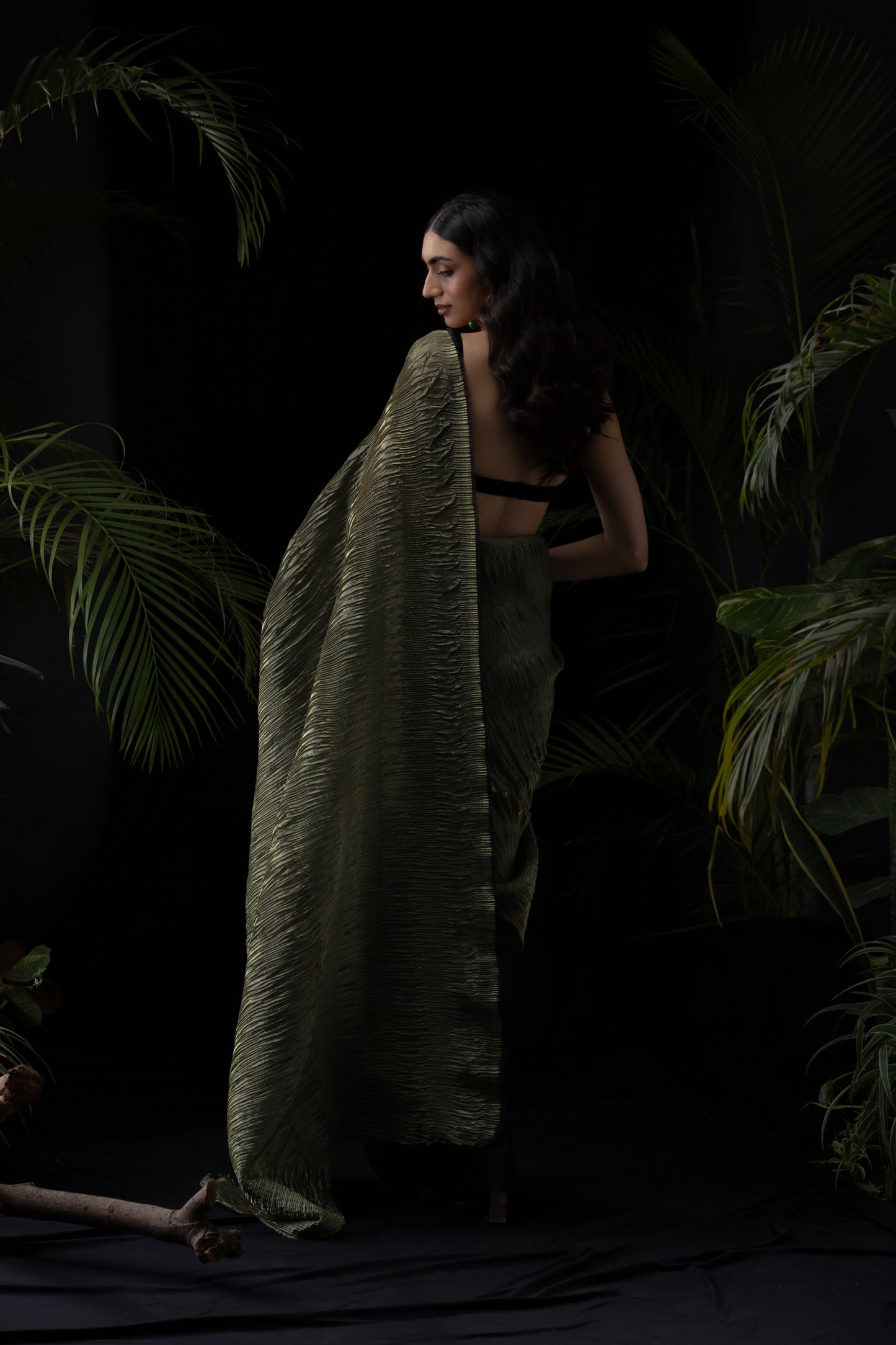 Olive saree
