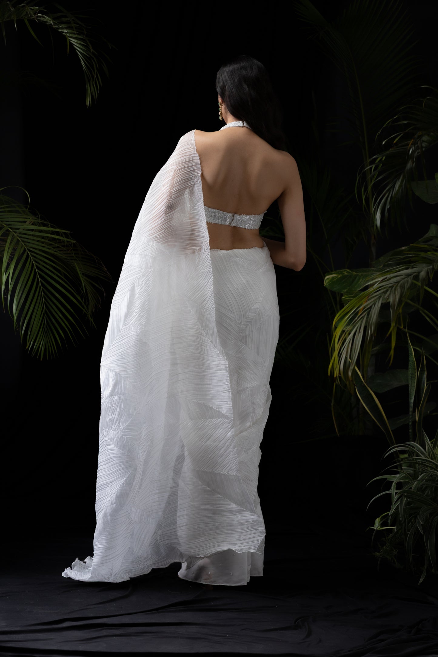 Snowflake saree