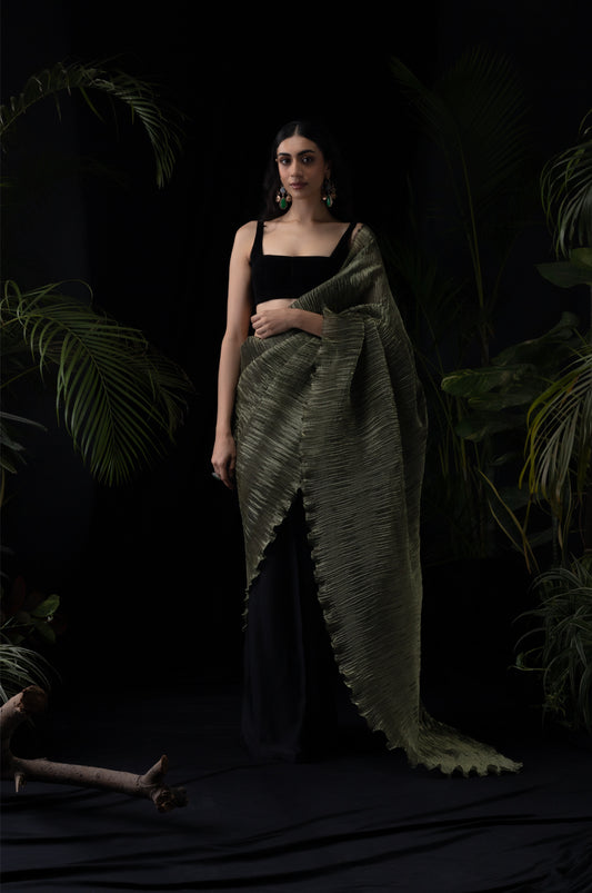 Olive saree