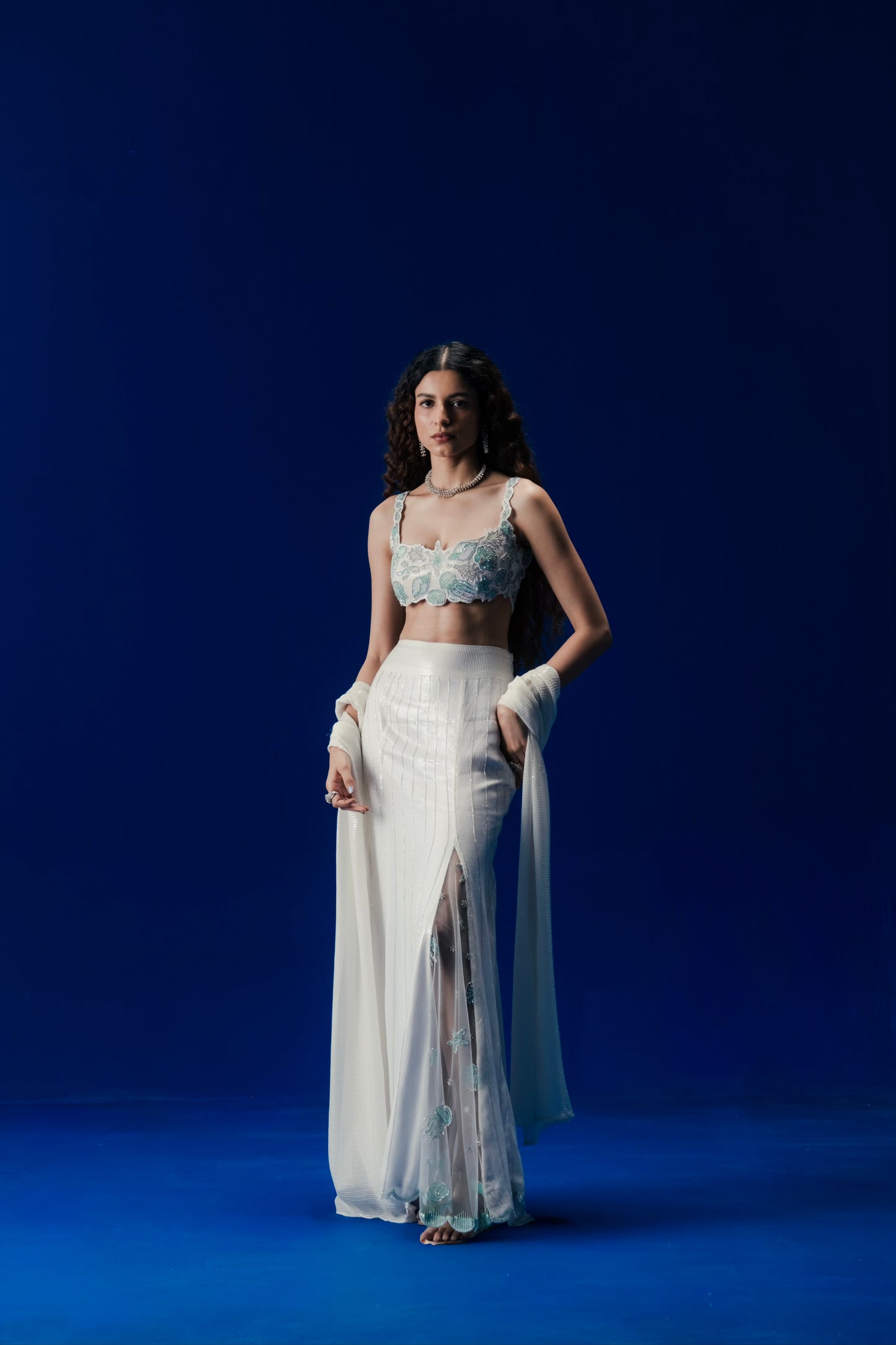 Marine lehenga